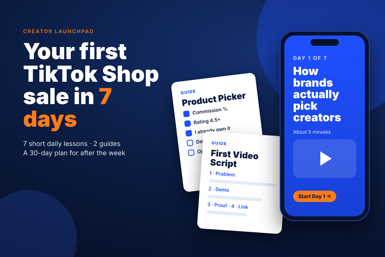 The 7-Day First Sale Course